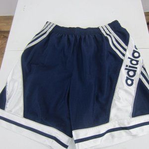 MENS SHINY SILKY RETRO SATIN BLUE/SILVER ADIDAS L